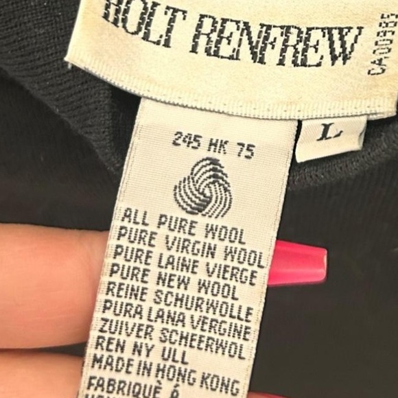 Vintage Holt Renfrew Wool Dress - Picture 4 of 4